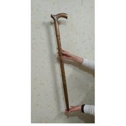 عصا چوبی طرح انگشتی به همراه پاشنه عصا