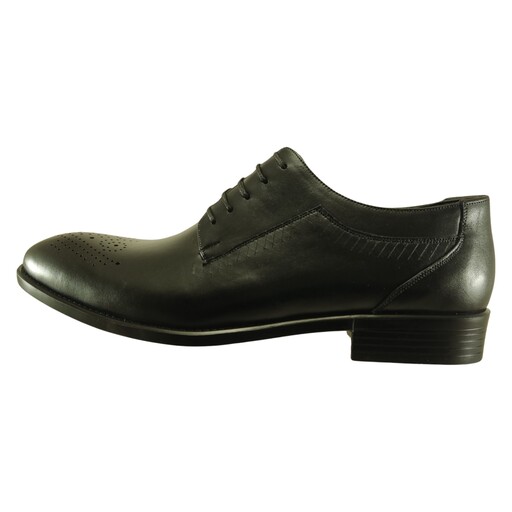 کفش مجلسی مردانه چرم طبیعی رنگ مشکی کد 384 سایز 40تا44 ارسال رایگان 