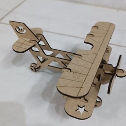 پازل چوبی طرح هواپیما ملخی 