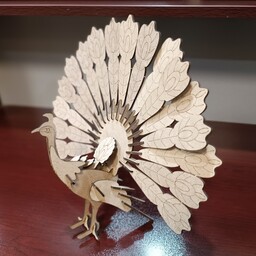 پازل سه بعدی طرح طاووس 