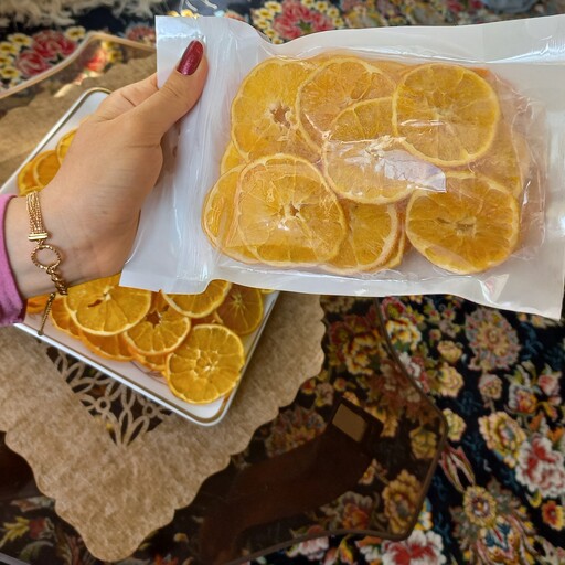 میوه خشک پرتقال ارگانیک با حفظ عطر وطعم بدون پس مزه تلخی( 140 گرم)