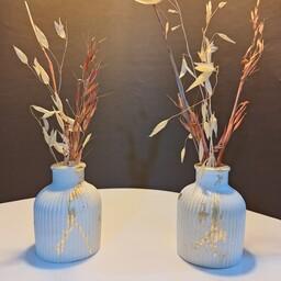 گلدان مراکشی کوچک سنگ مصنوعی با ارتفاع 9 سانتی متر زیلا و مناسب برای دکوری و تزئینی