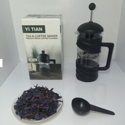 فرنچ پرس 350 میل YITIAN وارداتی درجه یک آنتی شوک ، قهوه فرانسه ، فوم گیر شیر ، قهوه ساز ، فوم گیر کاپوچینو دمنوش ساز