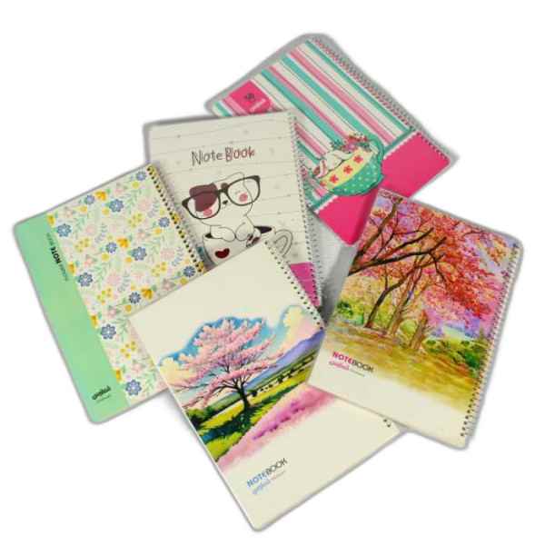 دفتر 50 برگ فنری مجلد طرح طبیعت 230 فطرس