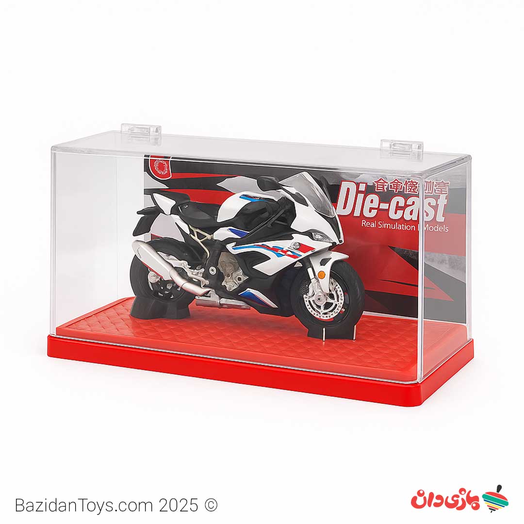 ماکت فلزی موتور bmw s1000 سفید