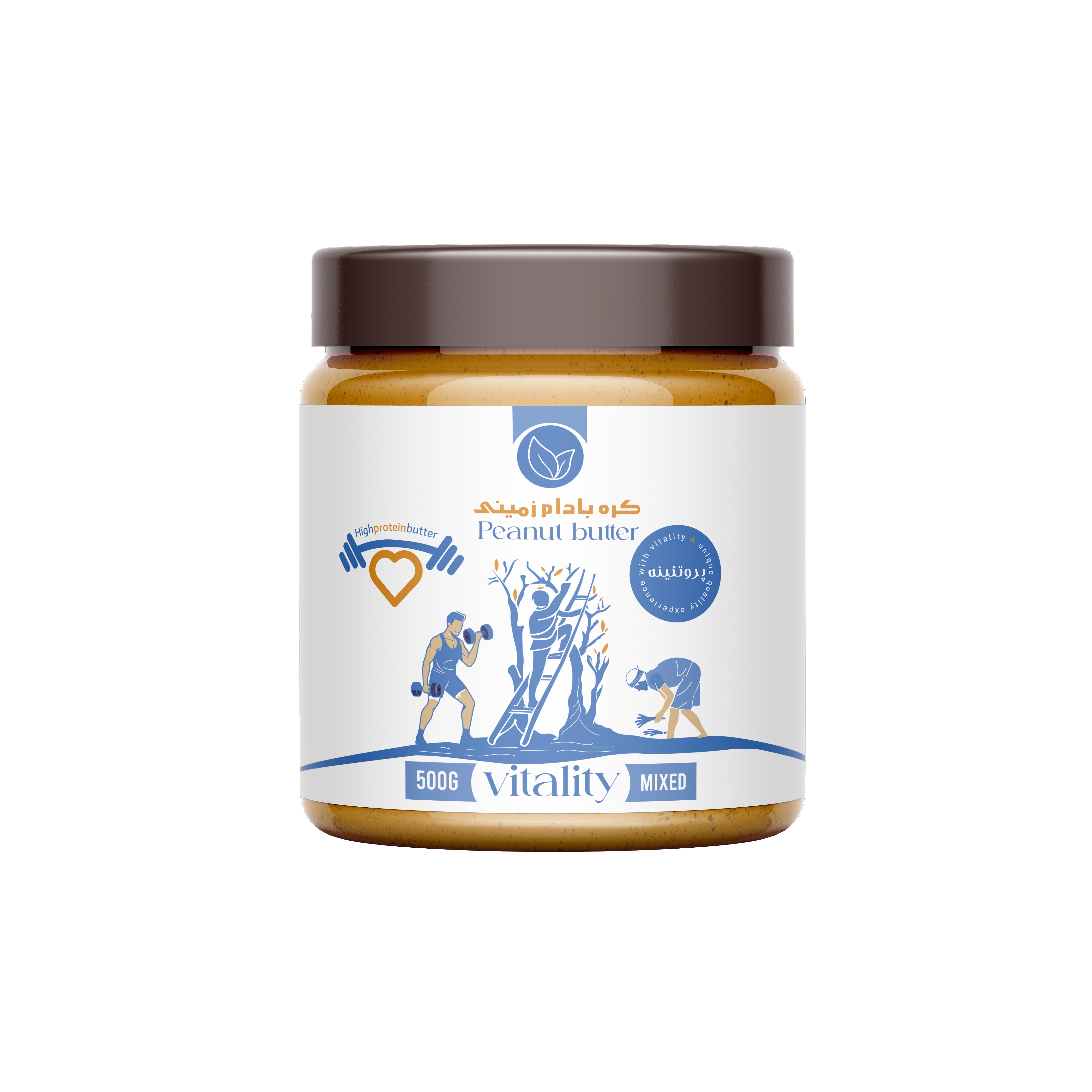 کره بادام زمینی پروتئینه