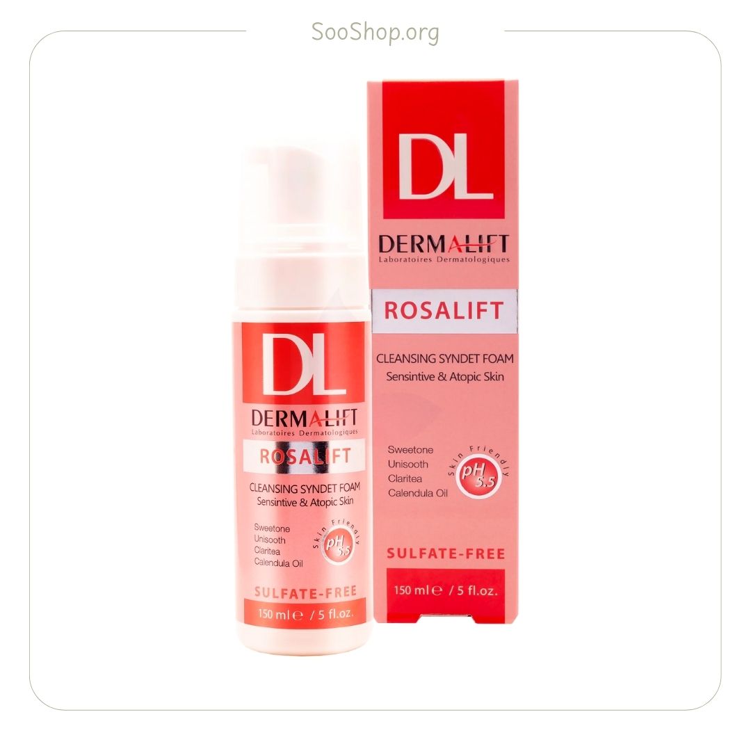 ژل شستشو پوست های حساس رزالیفت درمالیفت (اصل) | Dermalift Rosalift Cleansing Gel for Sensitive Skin