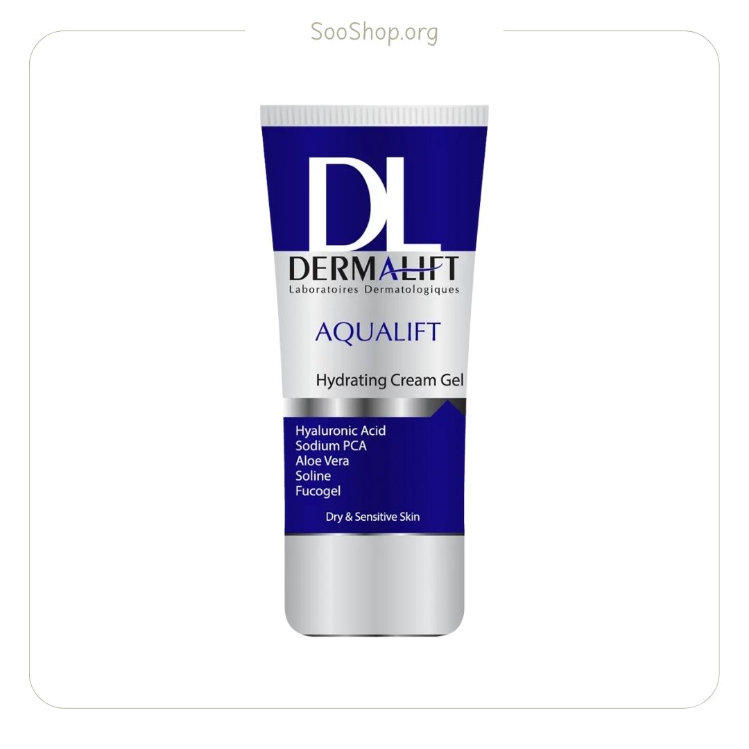 کرم ژل آبرسان پوست های خشک و حساس درمالیفت (اصل) | Dermalift Hydrating Cream Gel for Dry & Sensitive Skin