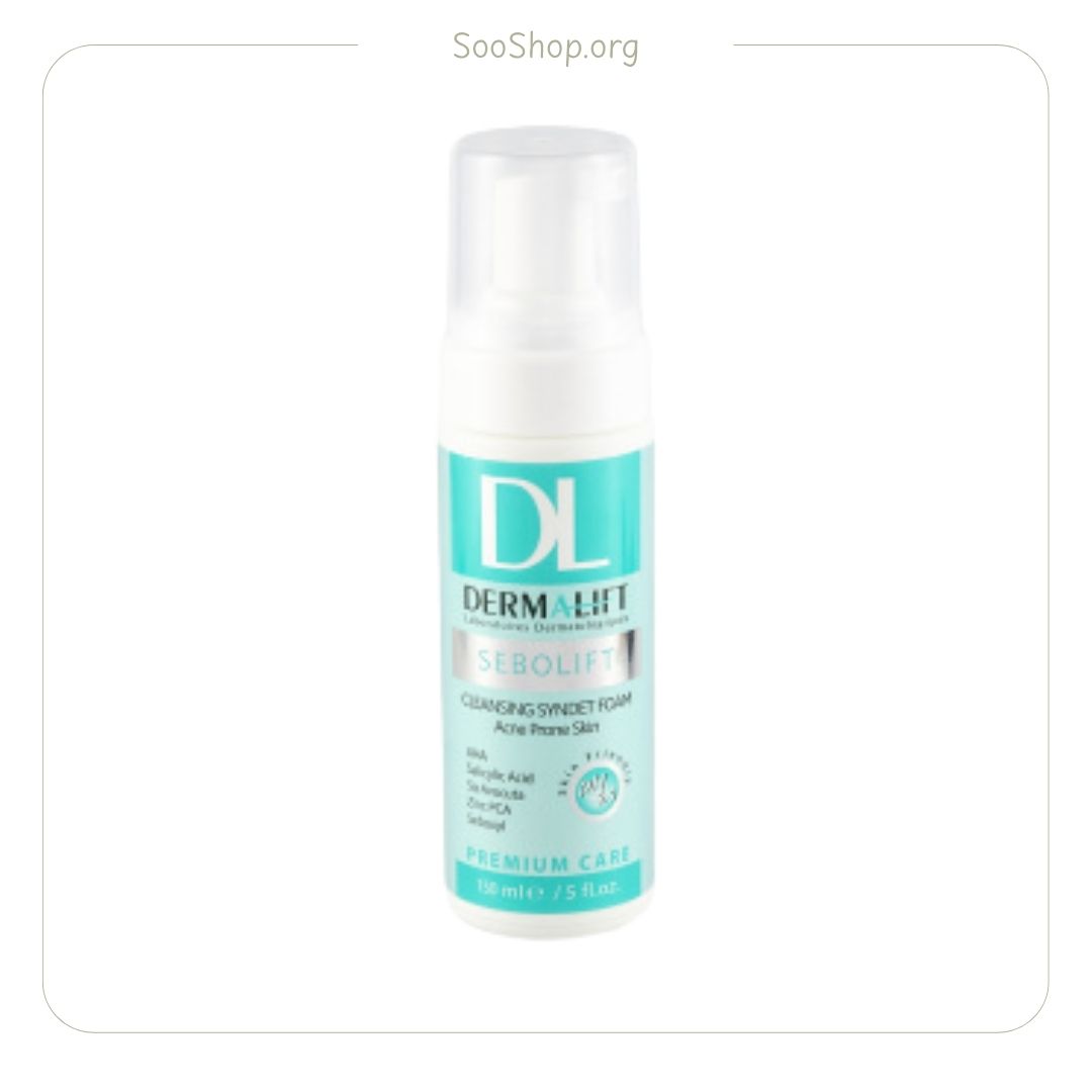 فوم پوست های چرب و جوشدار سبولیفت درمالیفت (اصل) | Dermalift Sebolift Foaming Cleanser for Oily & Acne Prone Skin