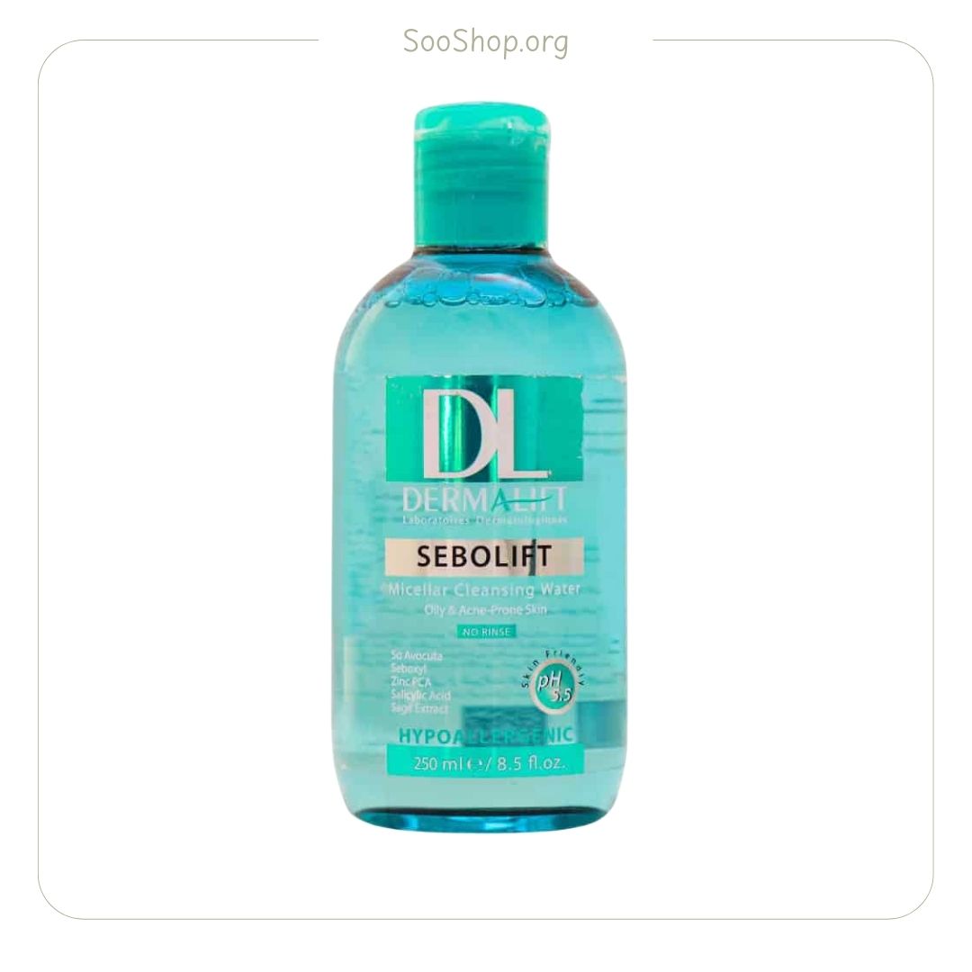 میسلار پوست های چرب سبولیفت درمالیفت (اصل) | Dermalift Sebolift Micellar Water for Oily Skin