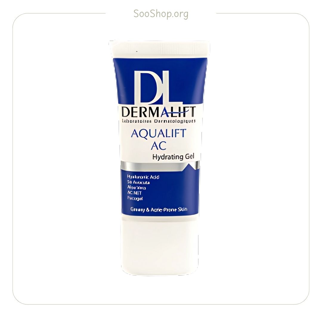 ژل آبرسان پوستهای چرب و جوش دار AC اکوالیفت درمالیفت (اصل) | Dermalift AC Aqualift Hydrating Gel for Oily & Acne Prone S