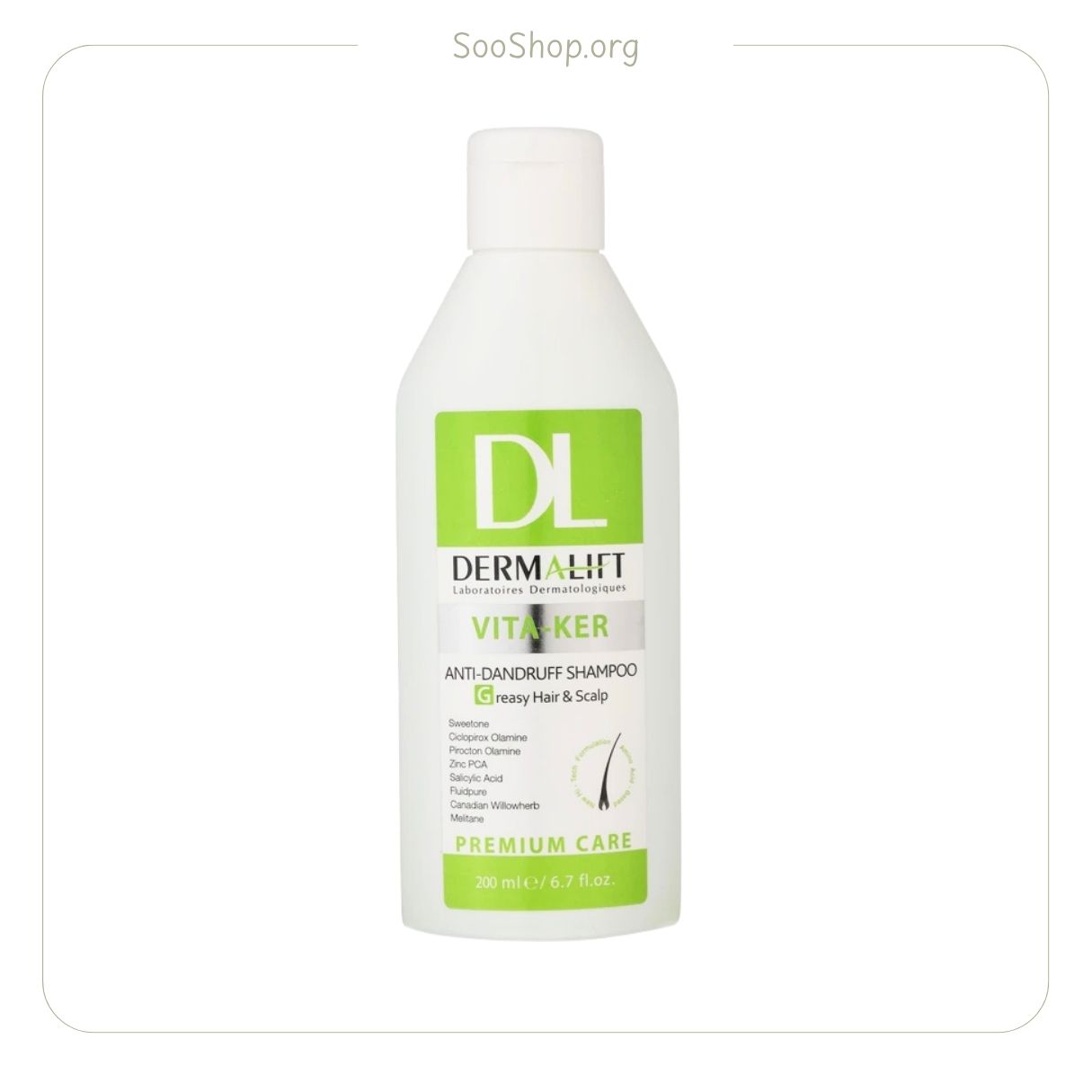 شامپو ضد شوره مناسب موهای چرب ویتاکر G درمالیفت (اصل) | Dermalift Vitacare G Anti-Dandruff Shampoo for Oily Hair