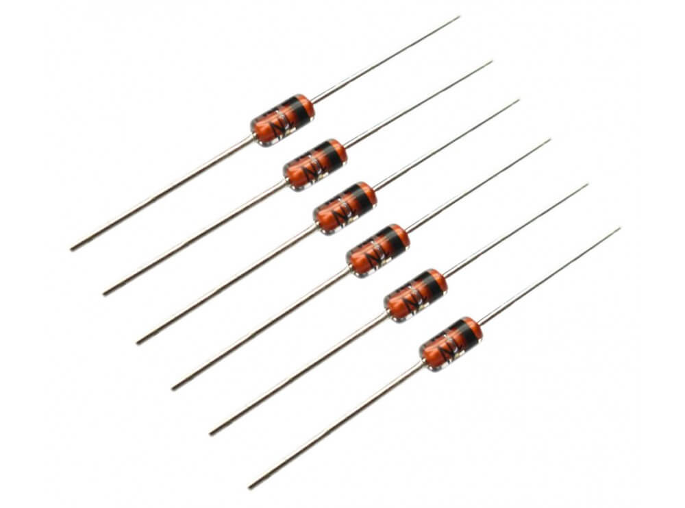 بسته 10 عددی دیود زنر 6V 0.5W پکیج DO-35