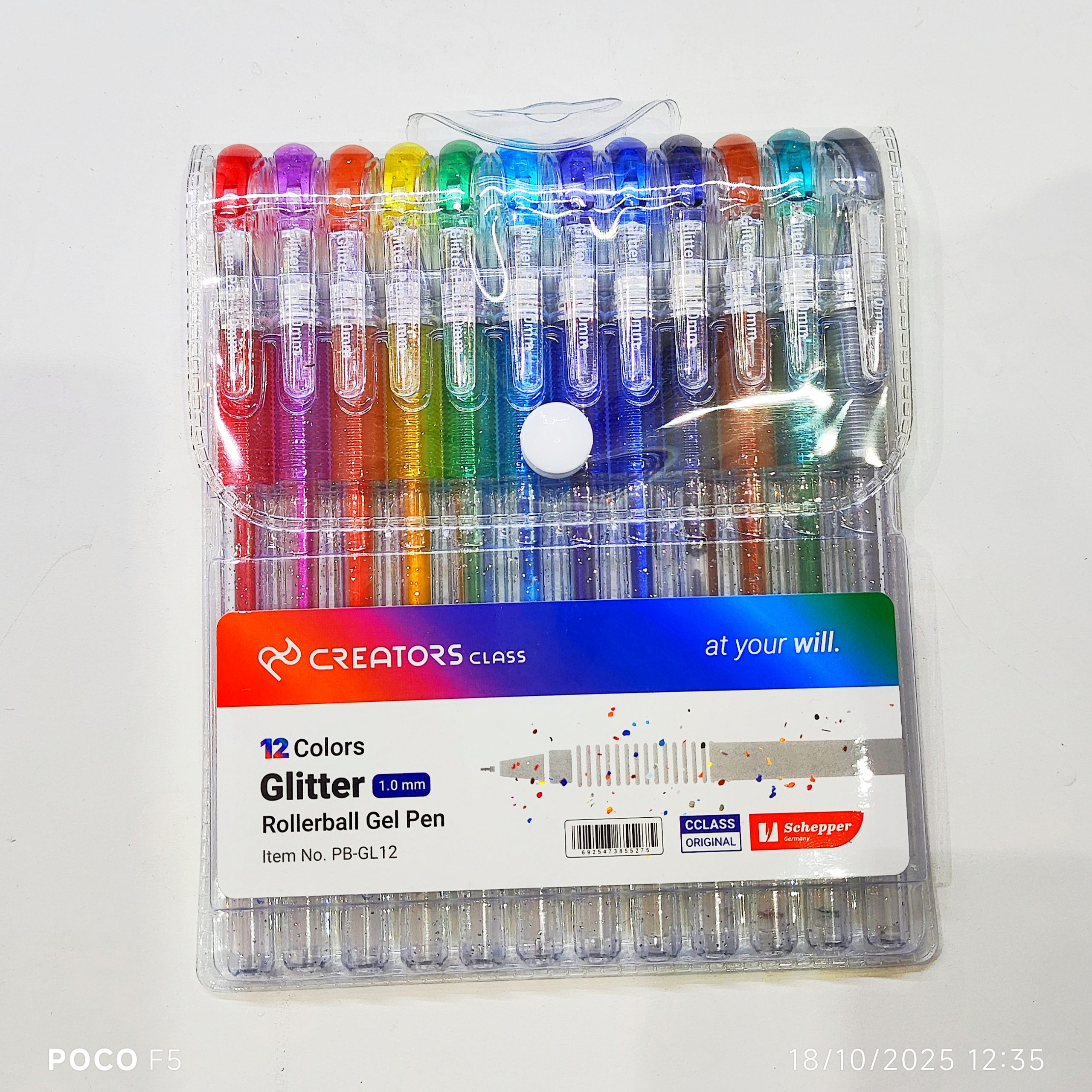 پک خودکار اکلیلی 12 رنگ