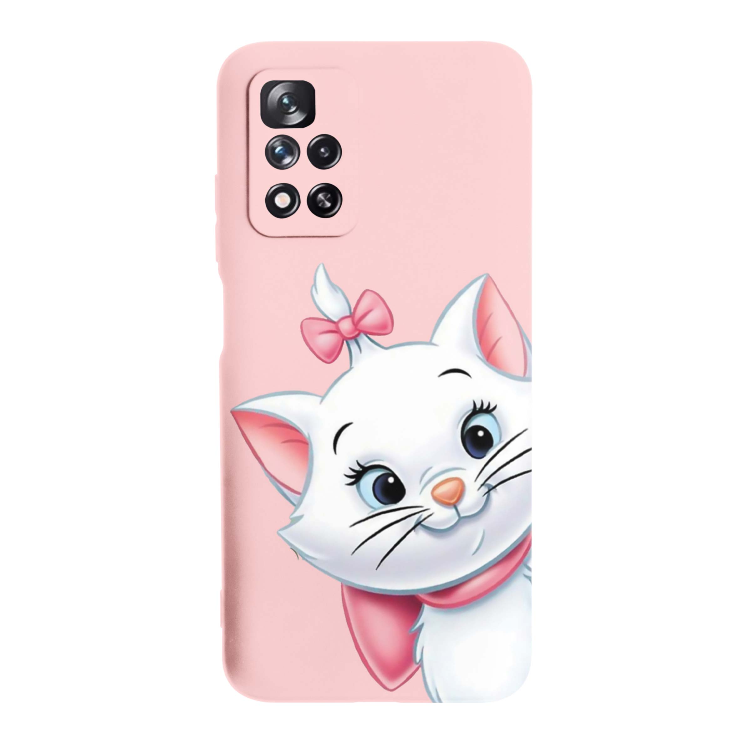 قاب گوشی شیائومی REDMI NOTE 11T 5G طرح گربه صورتی