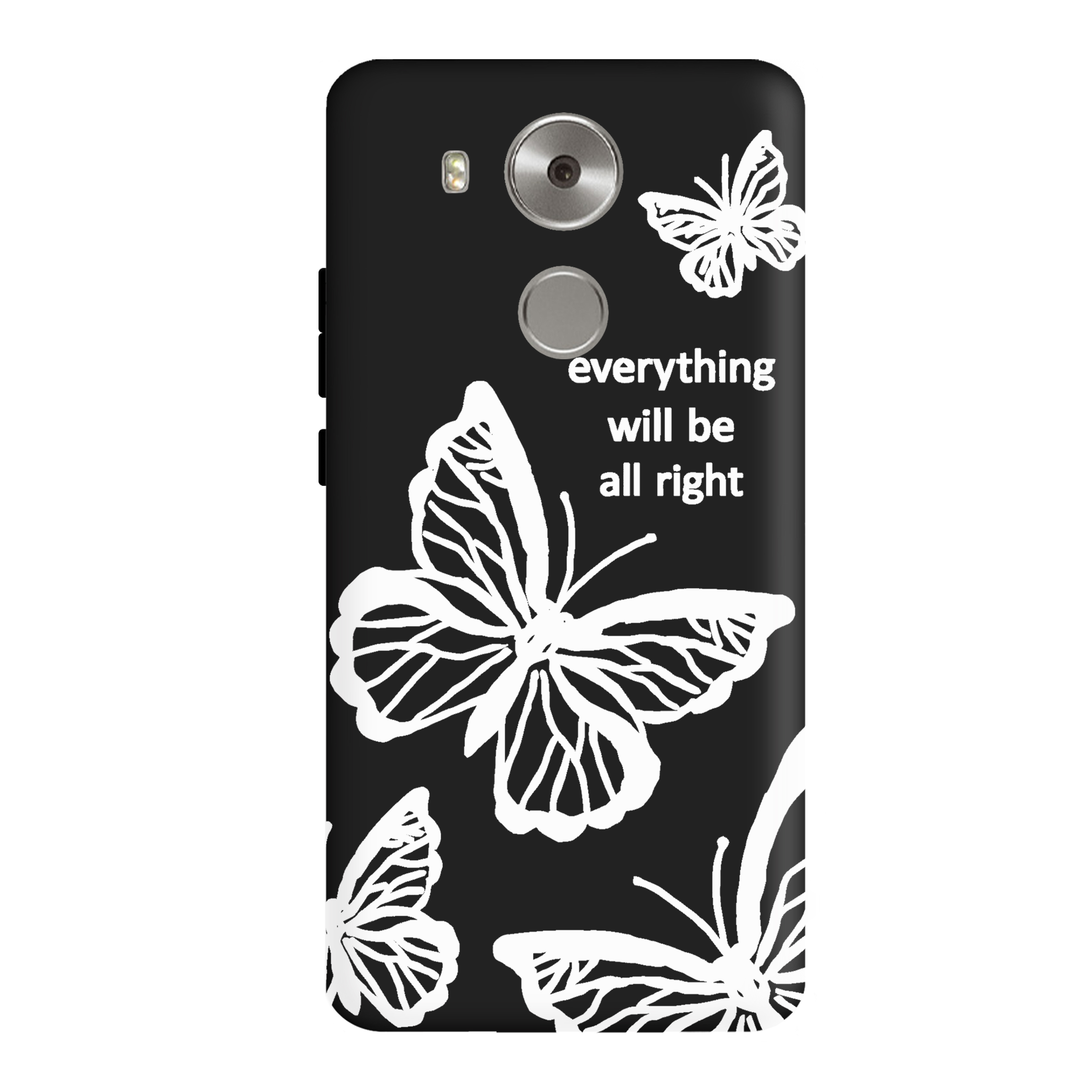 قاب گوشی هواوی Mate 8 طرح پروانه مشکی