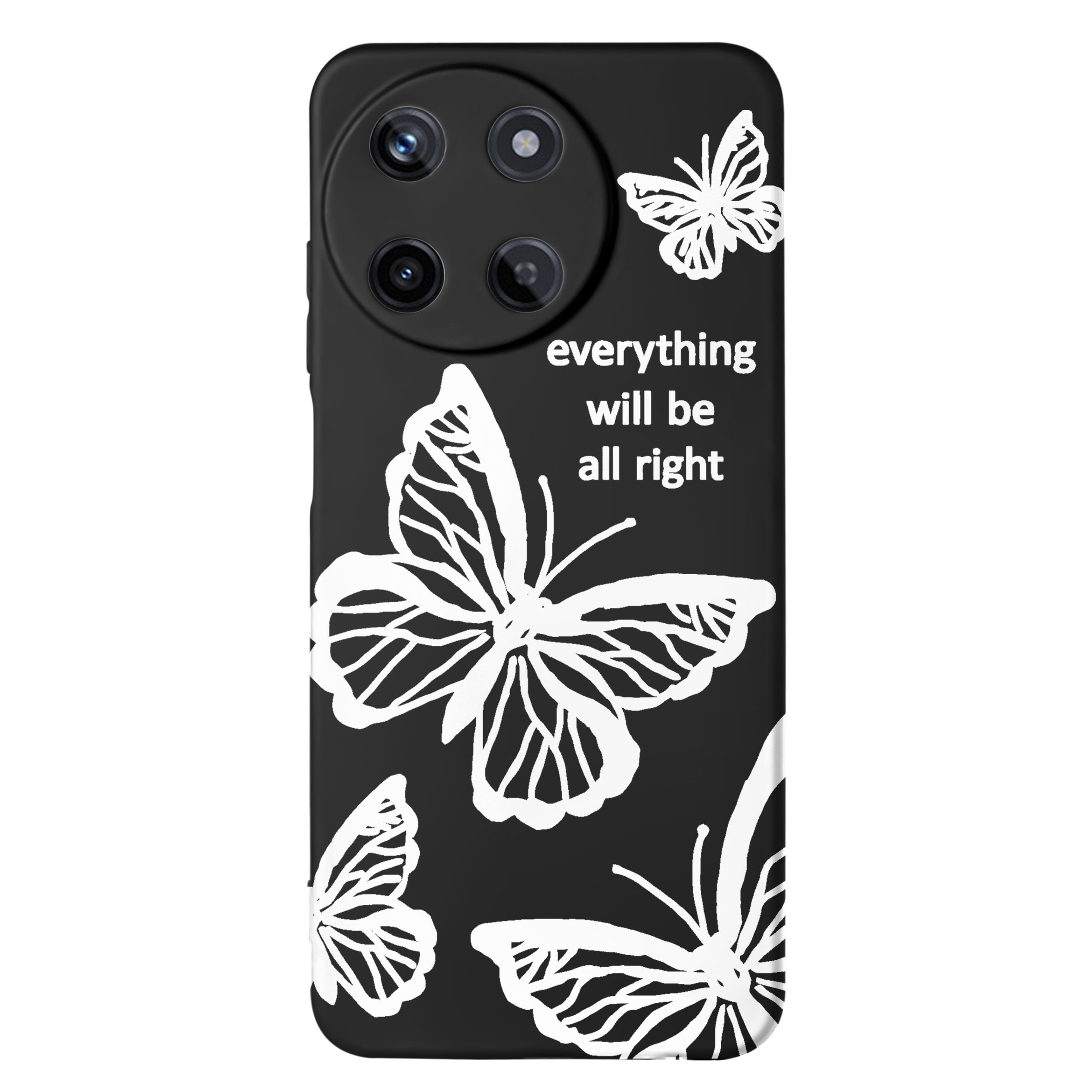 قاب گوشی ریلمی REALME 11 طرح پروانه مشکی