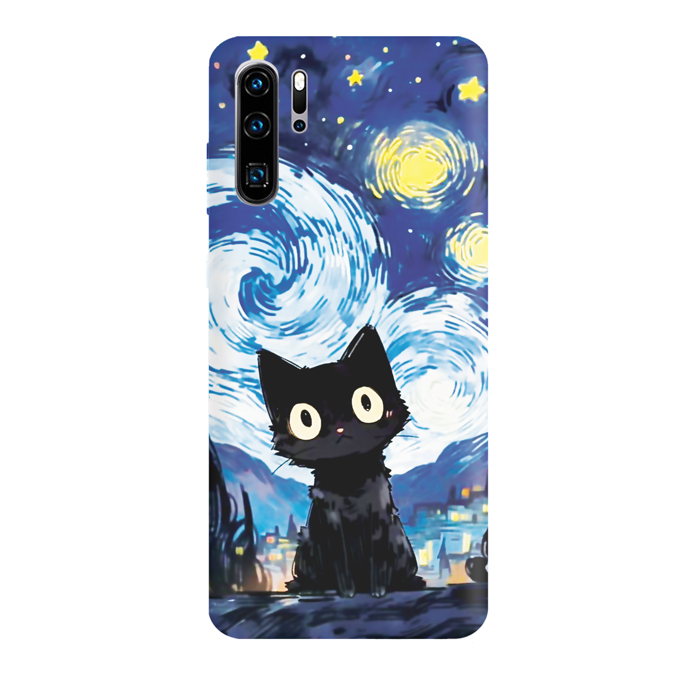 قاب گوشی هواوی P30 PRO طرح گربه شب پرستاره