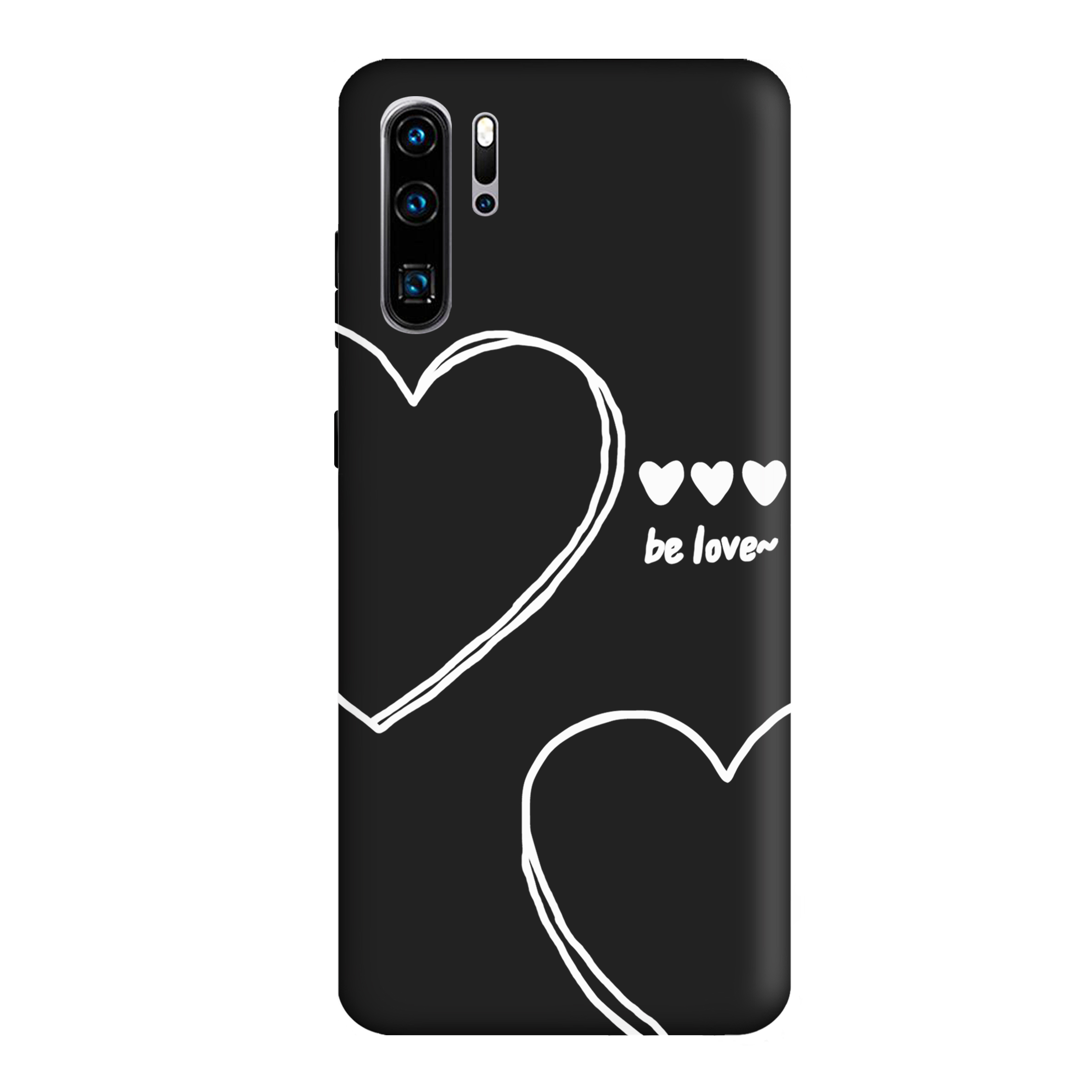 قاب گوشی هواوی P30 PRO طرح قلب مشکی