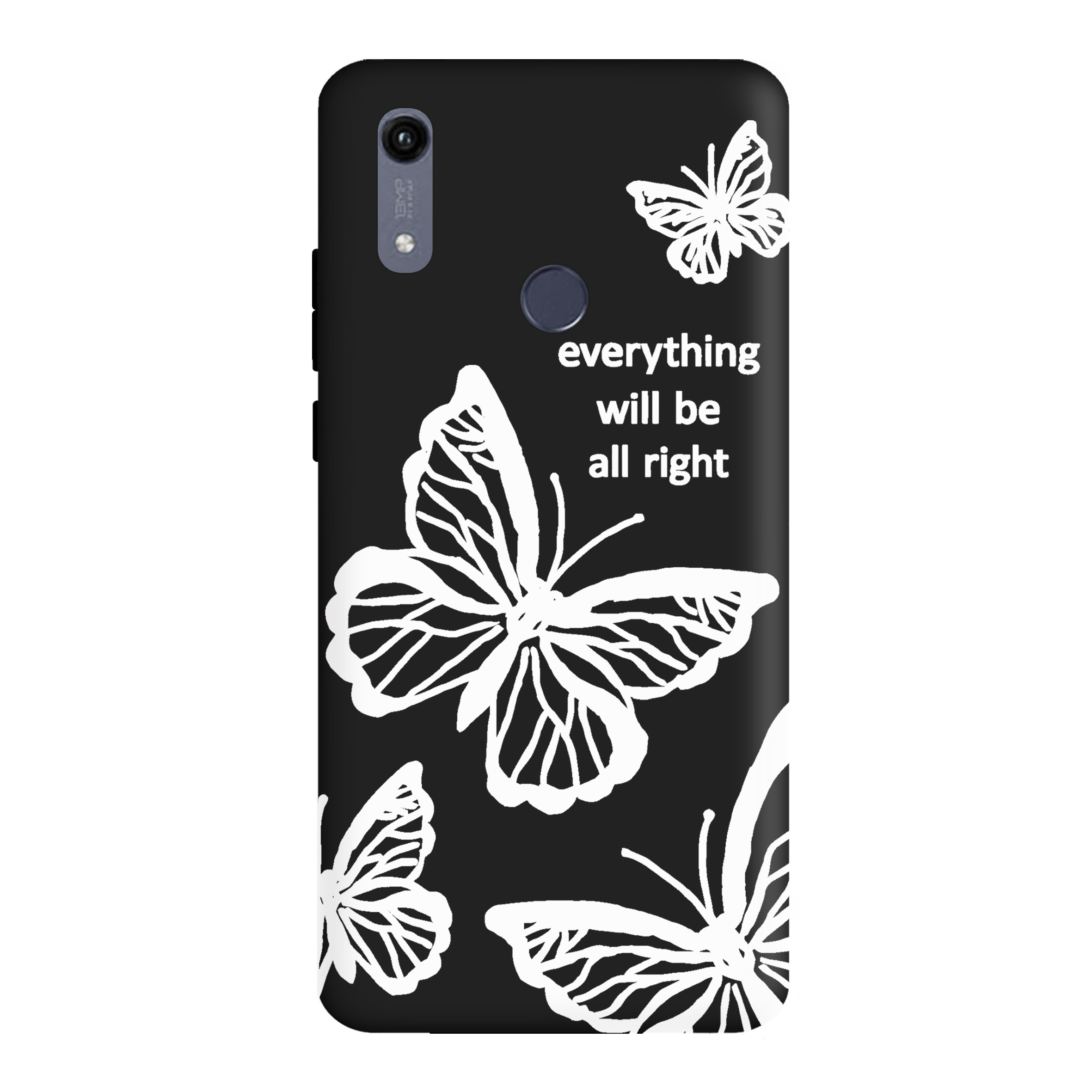 قاب گوشی هواوی Y6S طرح پروانه مشکی