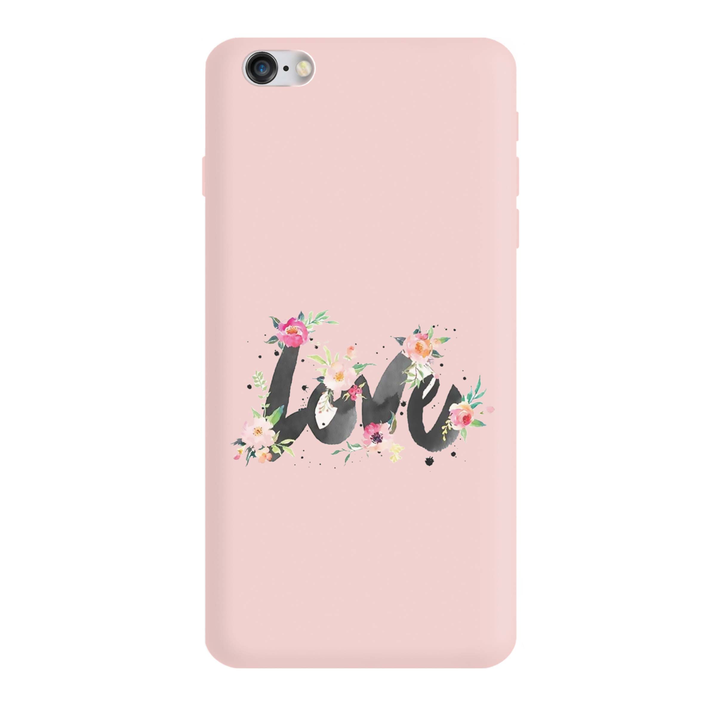 قاب گوشی اپل IPHONE SE 2022 طرح عاشقانه صورتی