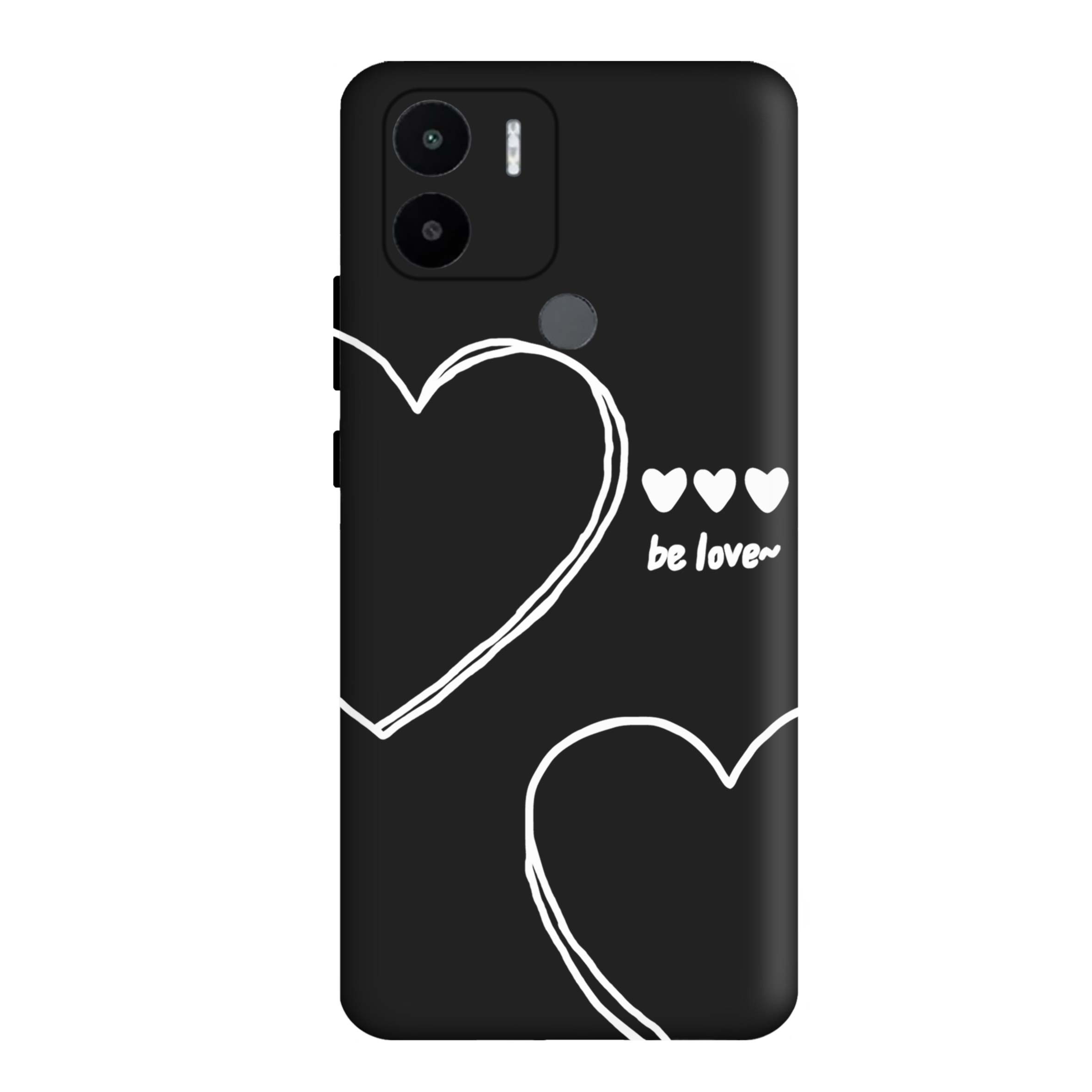 قاب گوشی شیائومی REDMI A2 PLUS طرح قلب مشکی