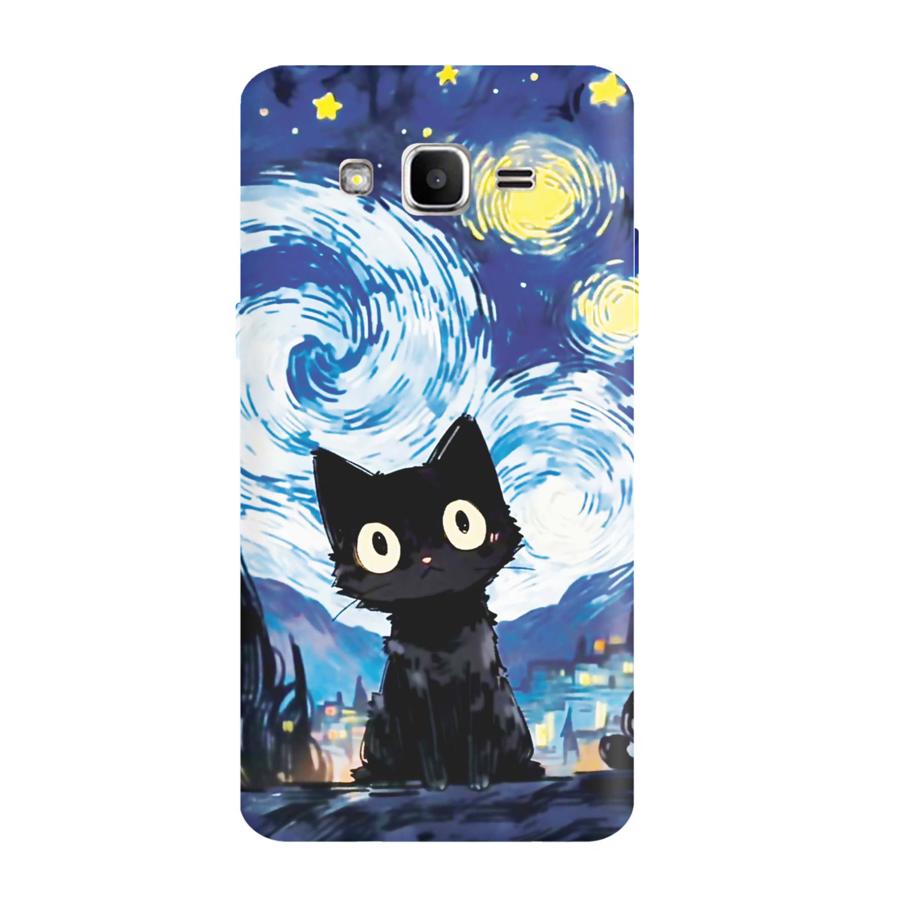 قاب گوشی سامسونگ J2 PRIME / G530 طرح گربه شب پرستاره
