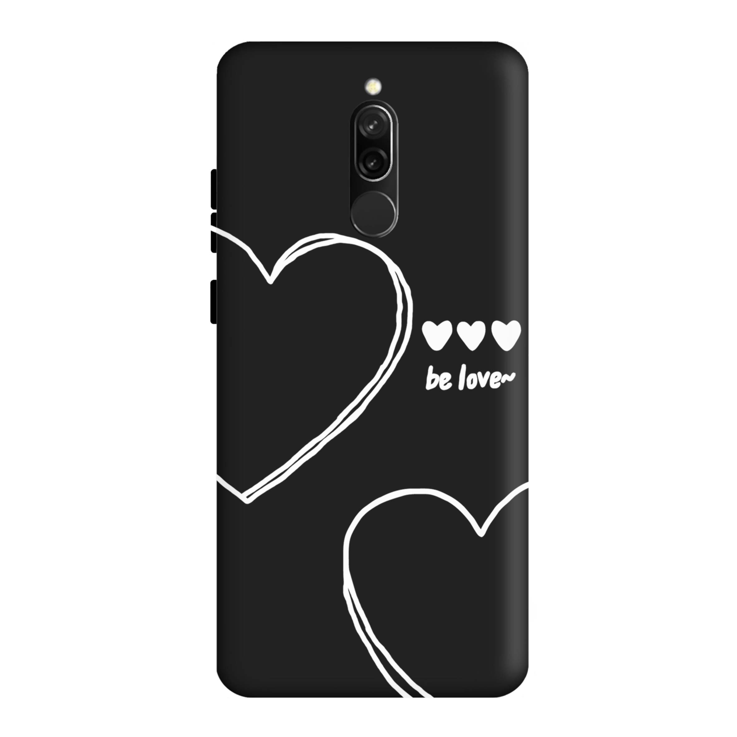 قاب گوشی شیائومی REDMI 8 طرح قلب مشکی