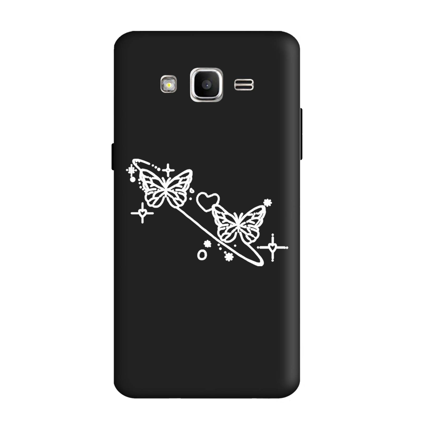 قاب گوشی سامسونگ J2 PRIME / G530 طرح پروانه مشکی