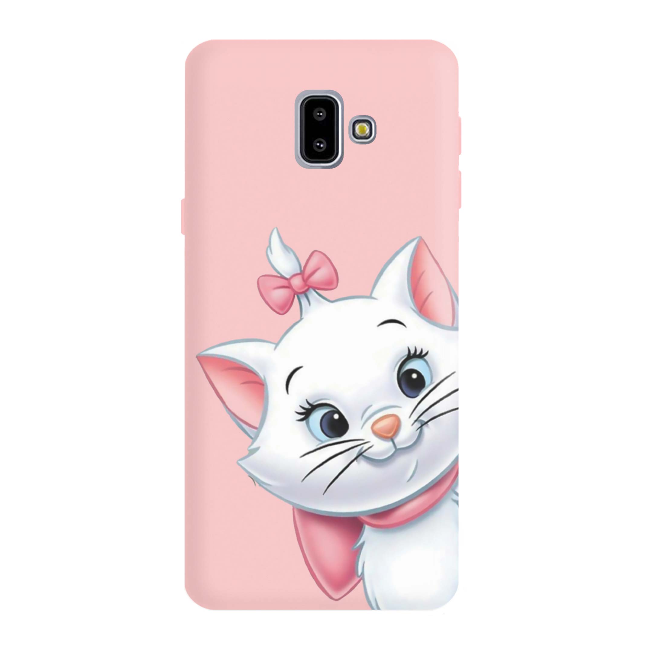 قاب گوشی سامسونگ J6 PLUS طرح گربه صورتی