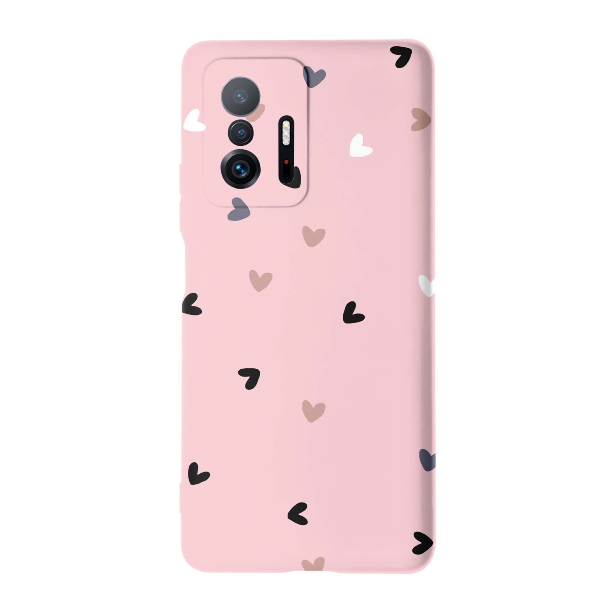 قاب گوشی شیائومی 11T PRO طرح قلب صورتی