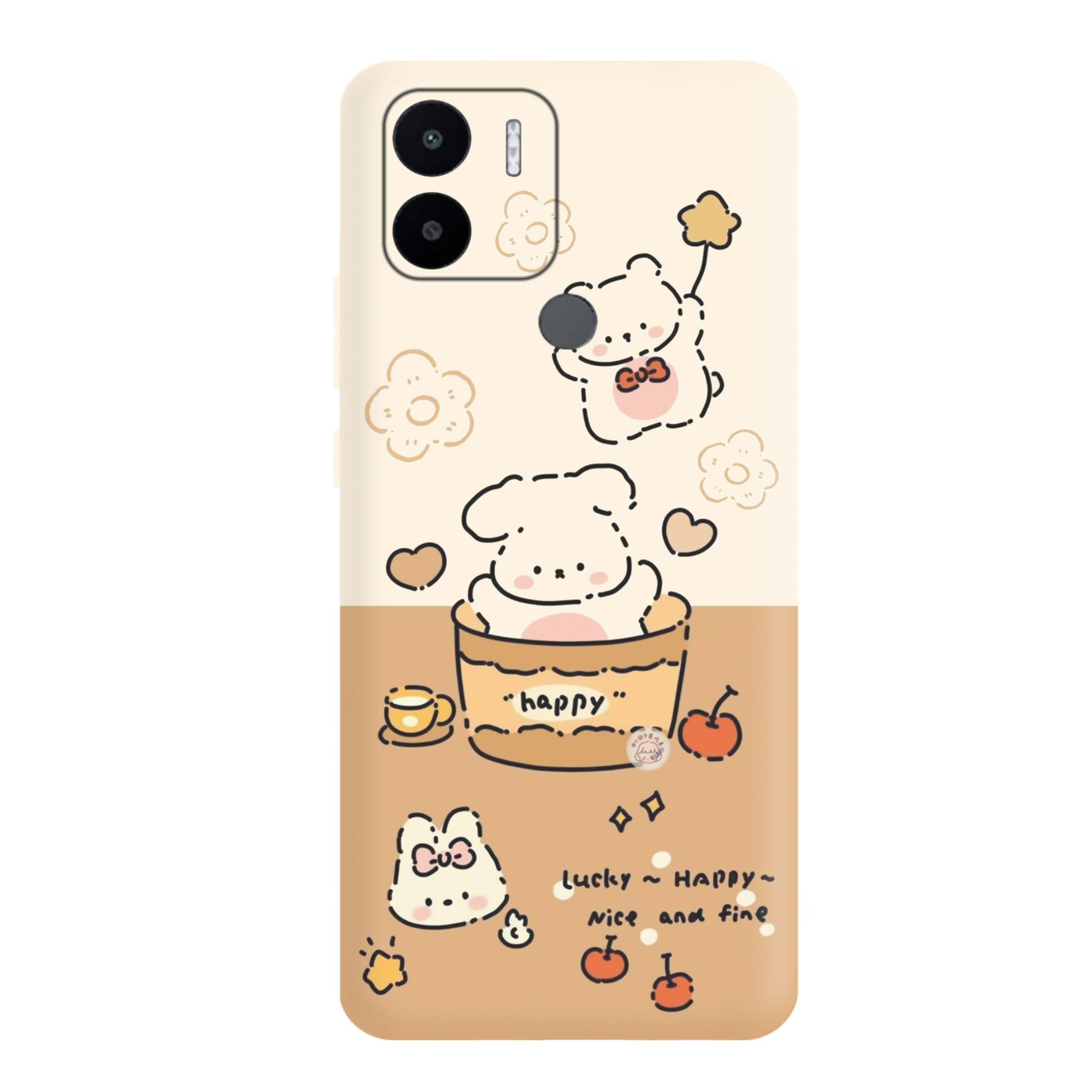 قاب گوشی شیائومی REDMI A2 PLUS طرح خرس دخترانه