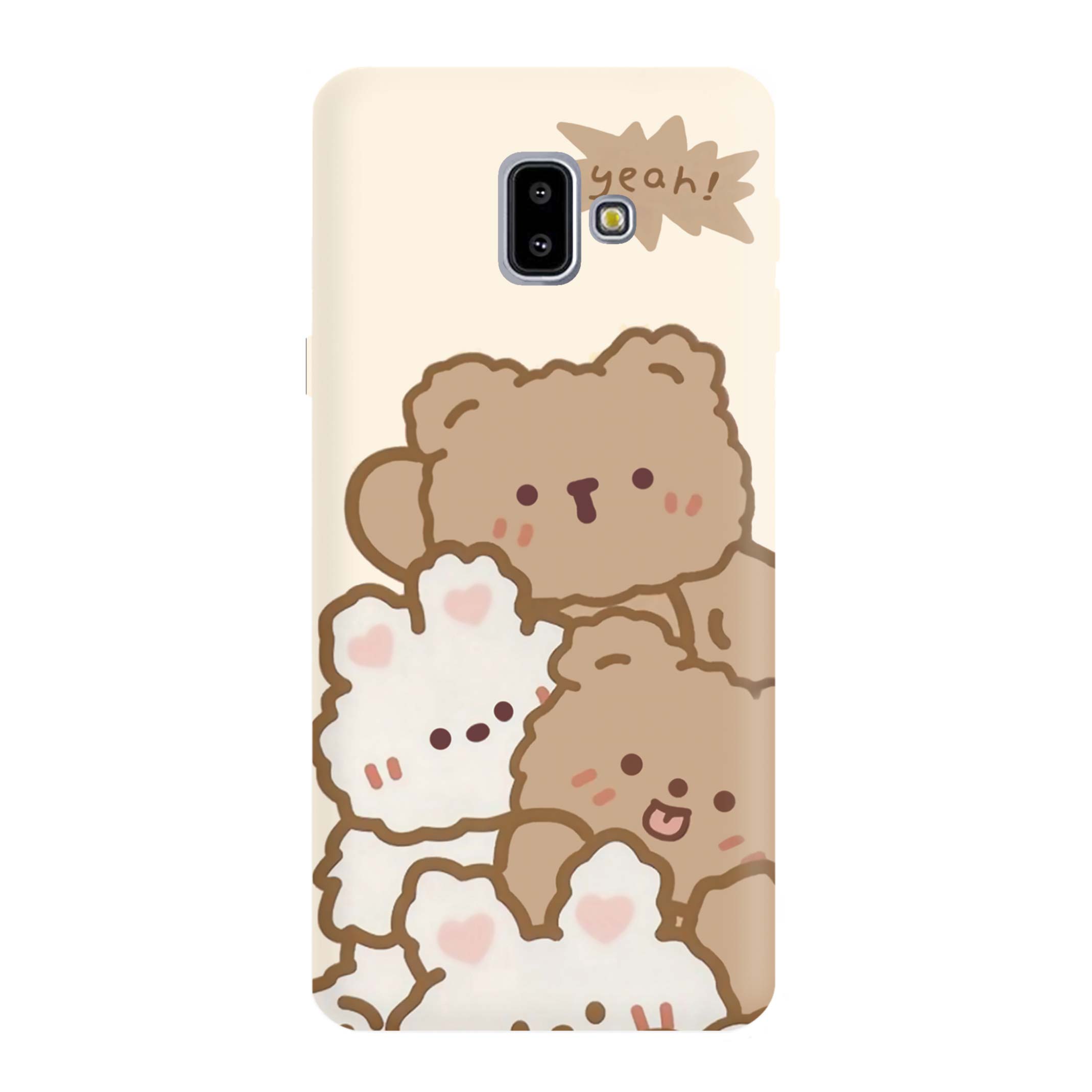 قاب گوشی سامسونگ J6 PLUS طرح خرس بیر