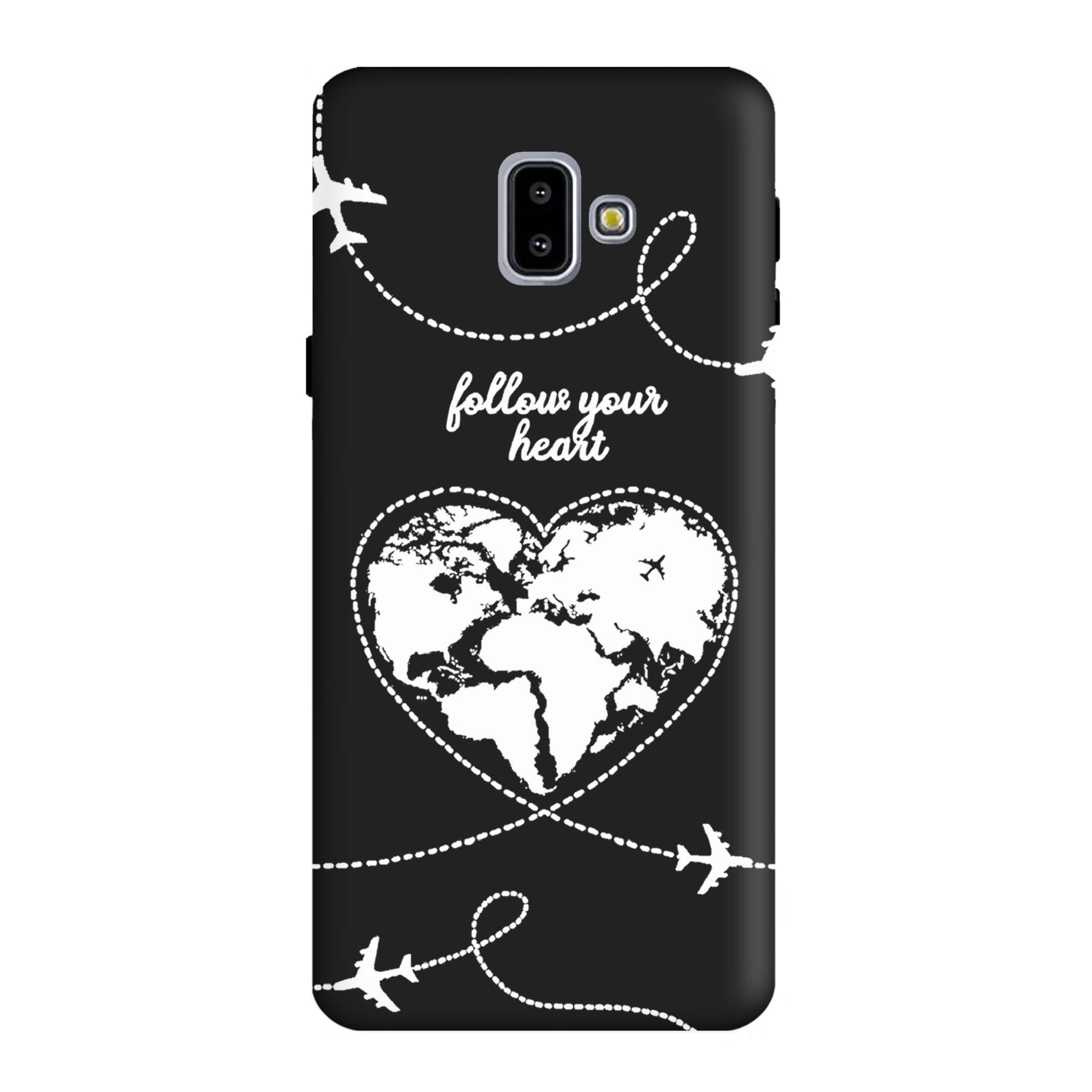 قاب گوشی سامسونگ J6 PLUS طرح نقشه قلبی