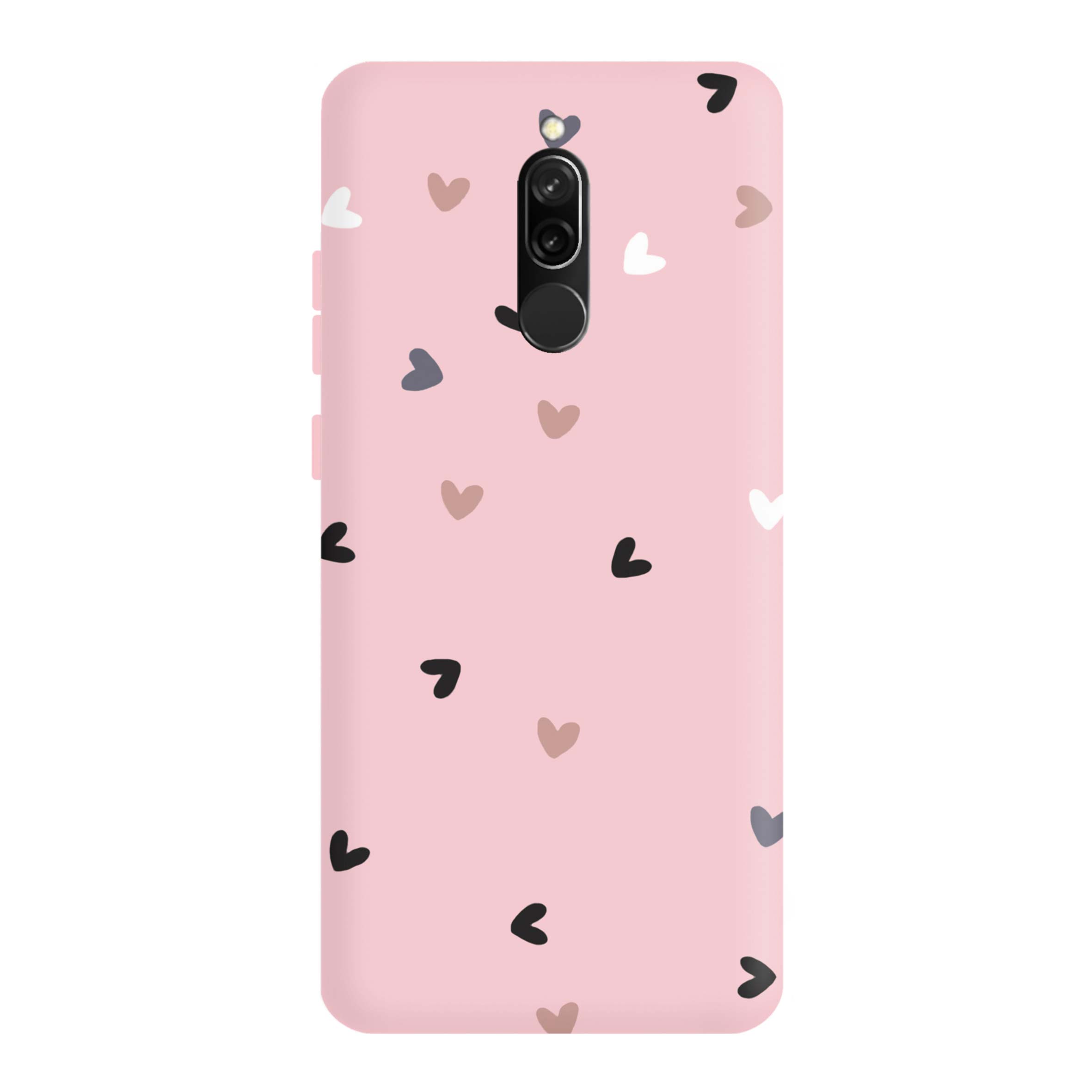 قاب گوشی شیائومی REDMI 8 طرح قلب صورتی