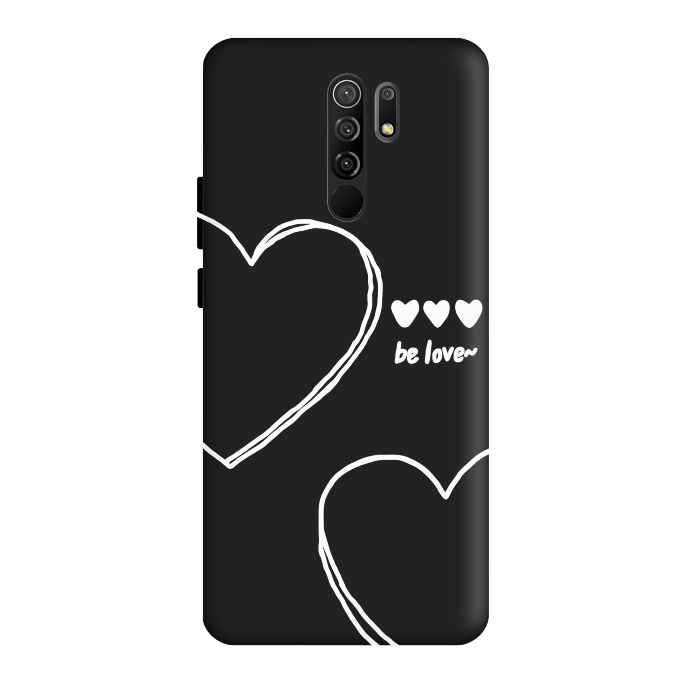 قاب گوشی شیائومی REDMI 9 طرح قلب مشکی