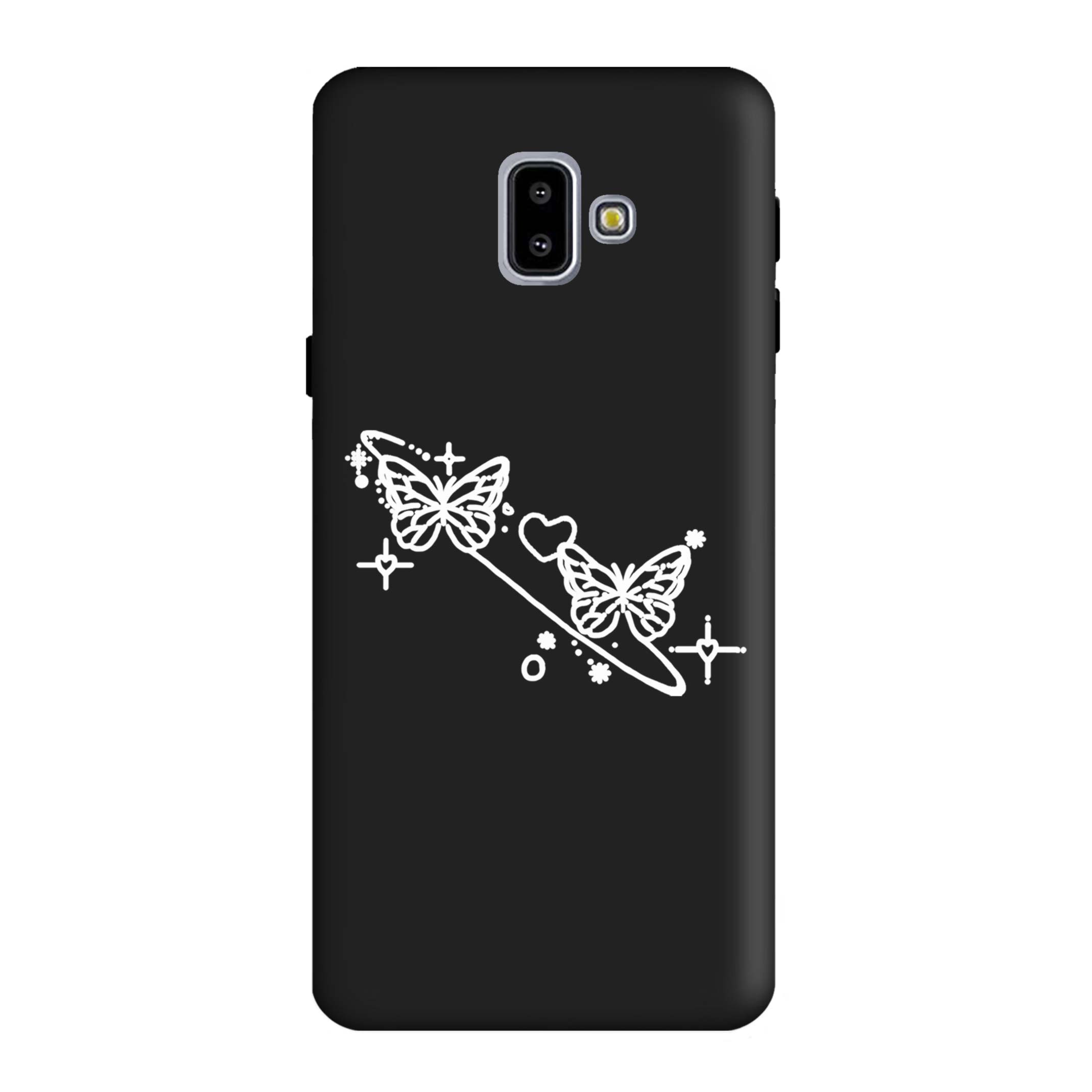 قاب گوشی سامسونگ J6 PLUS طرح پروانه مشکی