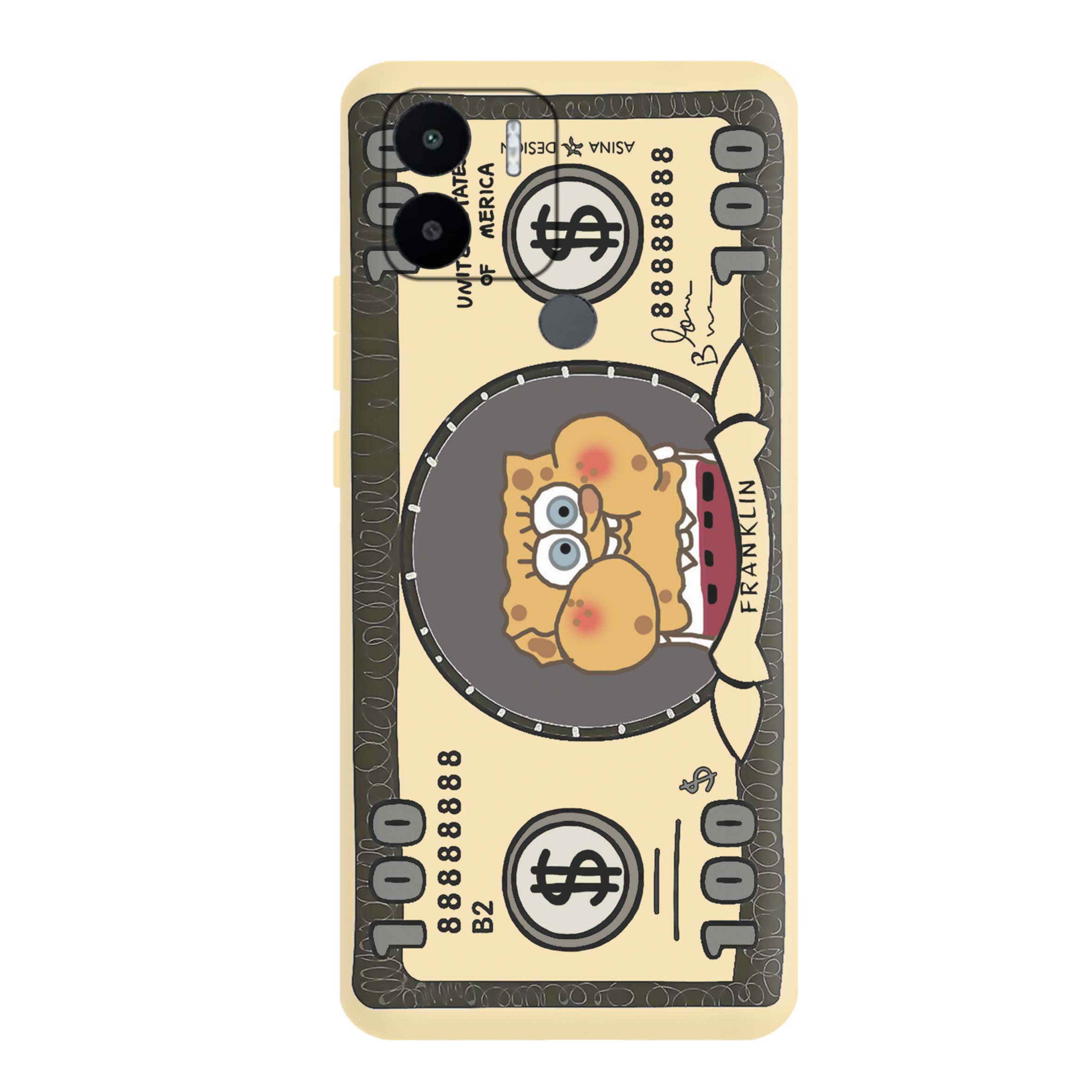 قاب گوشی شیائومی REDMI A2 PLUS طرح دلار باب اسفنجی