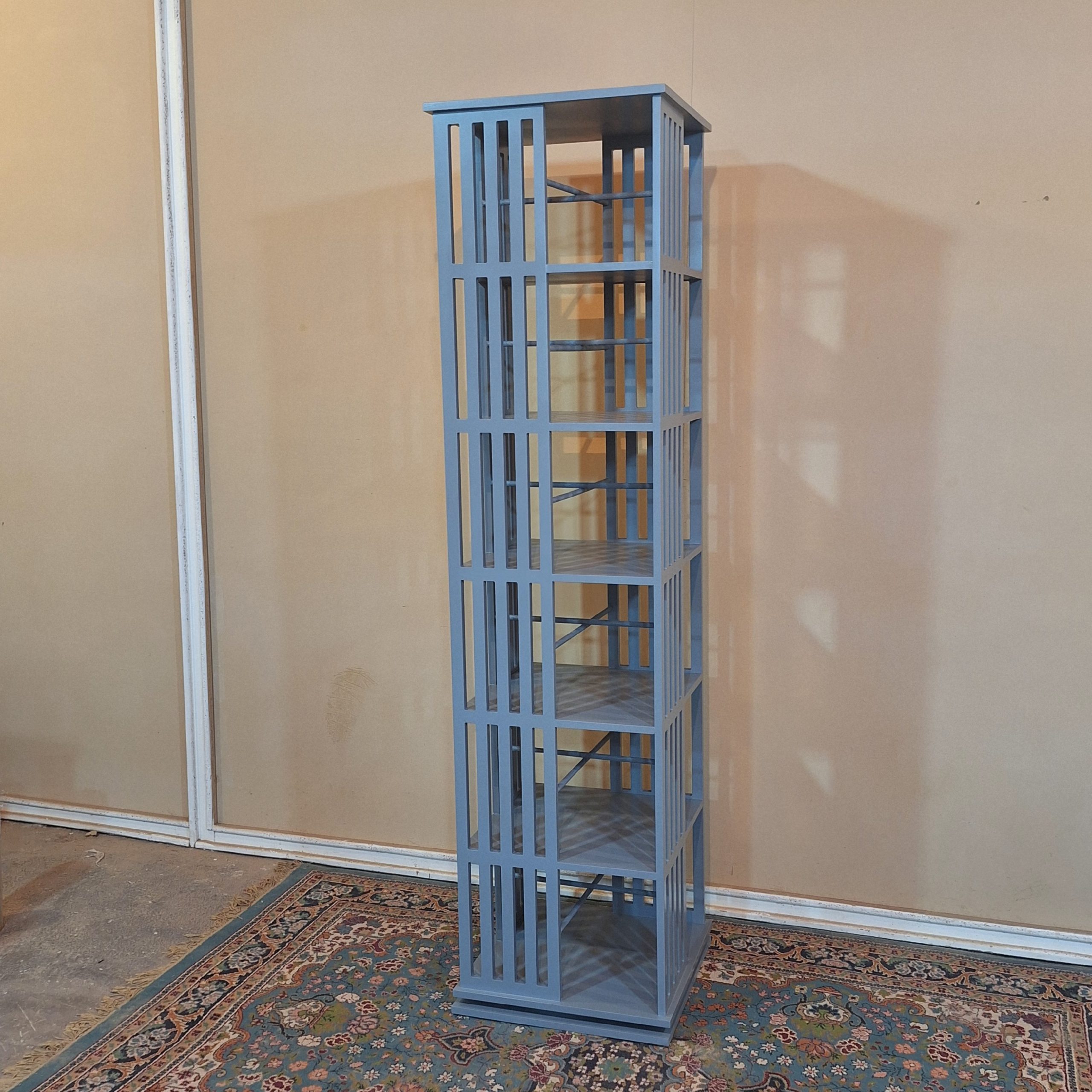 کتابخانه جدید چرخشی نرده‌ای طوسی