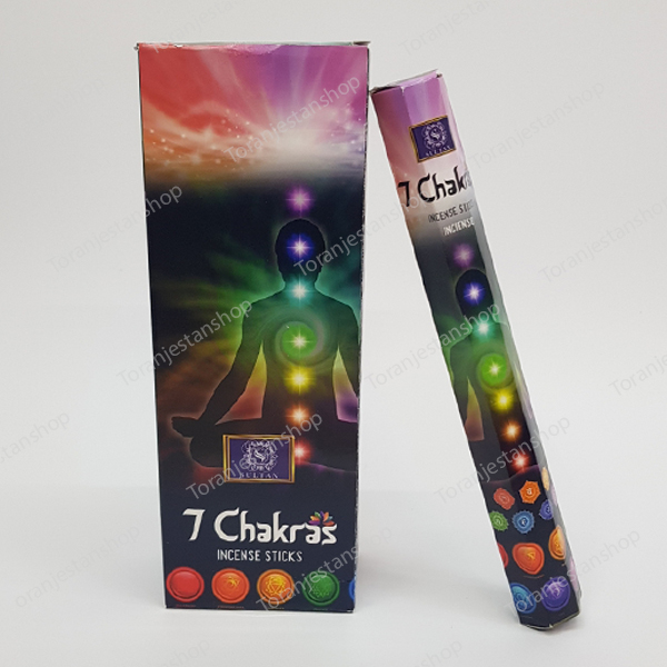 عود 6ضلعی مدل 7چاکرا 7Chakras