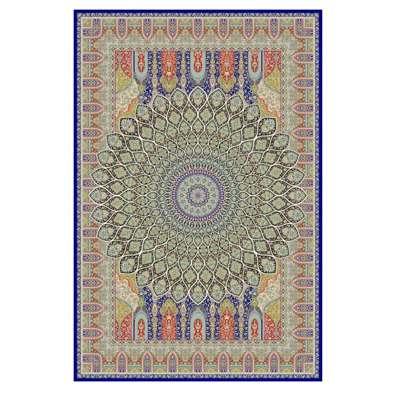 فرش ابریشمی خاطره کاشان 12 متری -کد 66