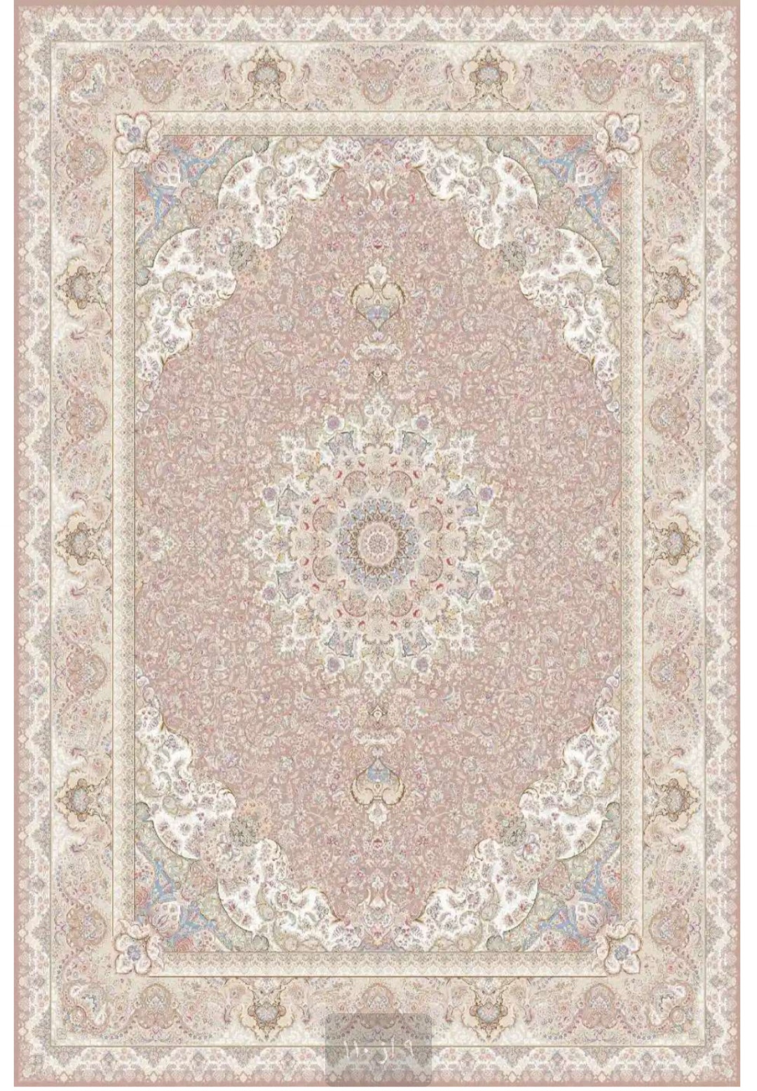 فرش 1500 شانه ی خاطره ی کویر کاشان کد نورا رنگ شکلاتی