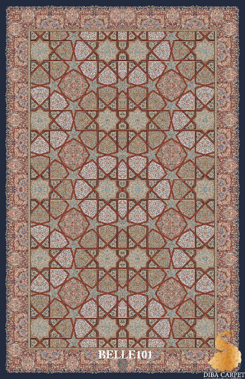 فرش ماشینی دیبا کلکسیون بل،BELLE101