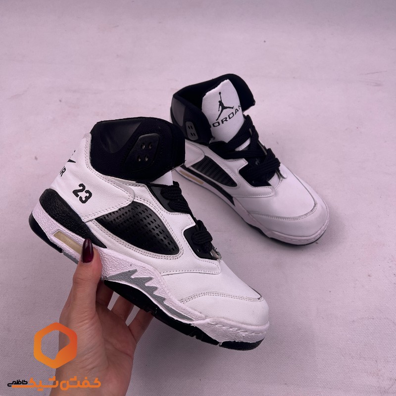 کفش اسپرت زنانه نایک جردن 23 ساقدار سفید مشکی