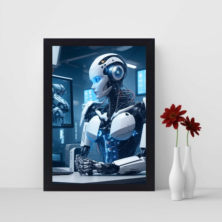 تابلو نوری گیم دکور طرح هوش مصنوعی مدل Robots