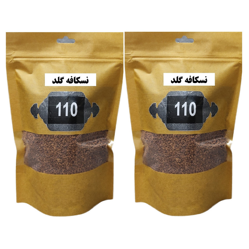 قهوه فوری گلد 110 - 50 گرم بسته 2 عددی