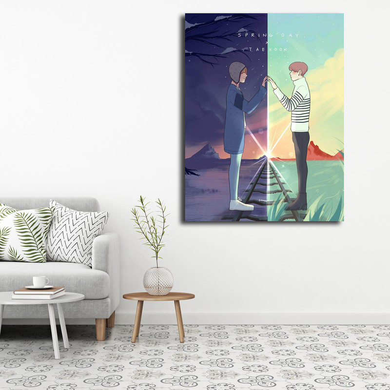تابلو شاسی مدل taekook fanart کد 18