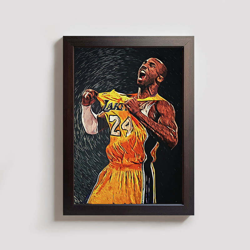 تابلو مدل ورزشی بسکتبال کوبی برایانت kobe bryant BR073