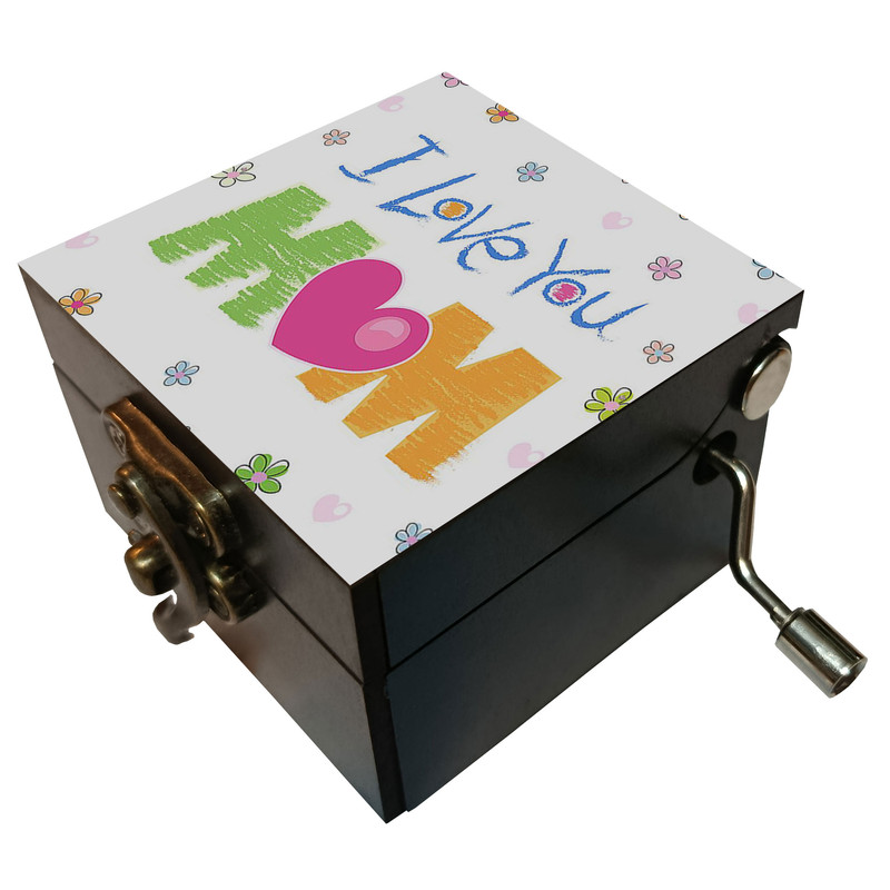 جعبه موزیکال مدل هندلی طرح دوستت دارم مامان کد 2008