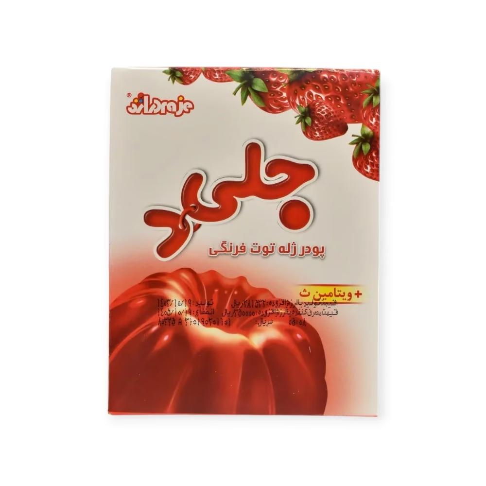 پودر ژله توت فرنگی دراژه